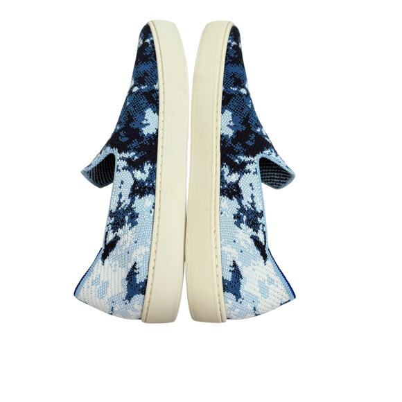 Rothy's x The Butchers Daughter Sneakers Size 10.5 Silp On Shibori Blue - Picture 5 of 10